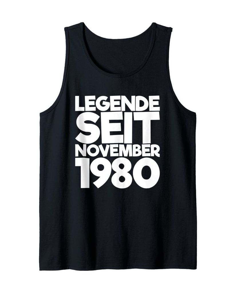 Lustiger Tank Top „Legende Seit November 1980“ | lustige-tshirts.de