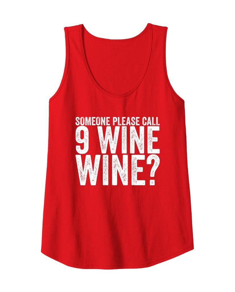 Humorvolles Reise Tanktop „Someone Please Call 9 Wine Wine?“ – Ansicht 11