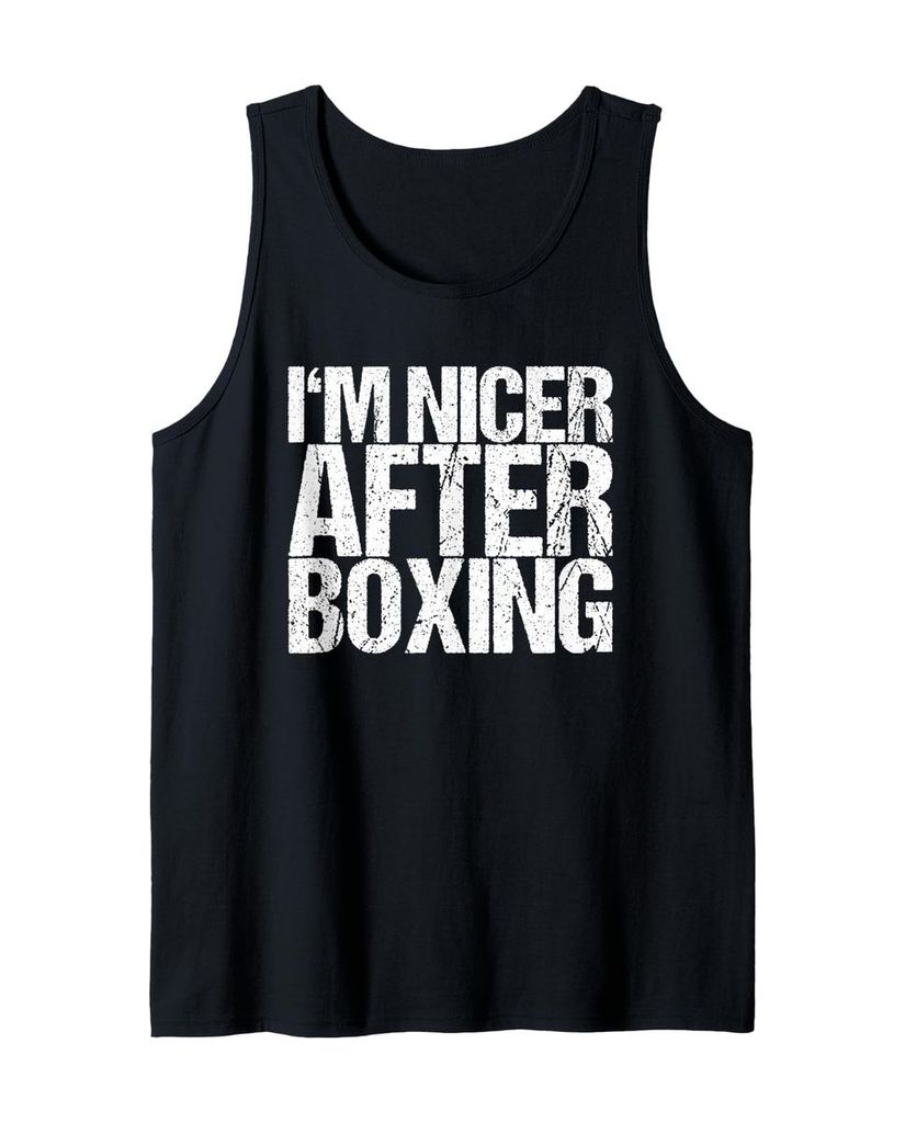 Lustiger Tank Top „Nach dem Boxen bin ich netter“ | lustige-tshirts.de