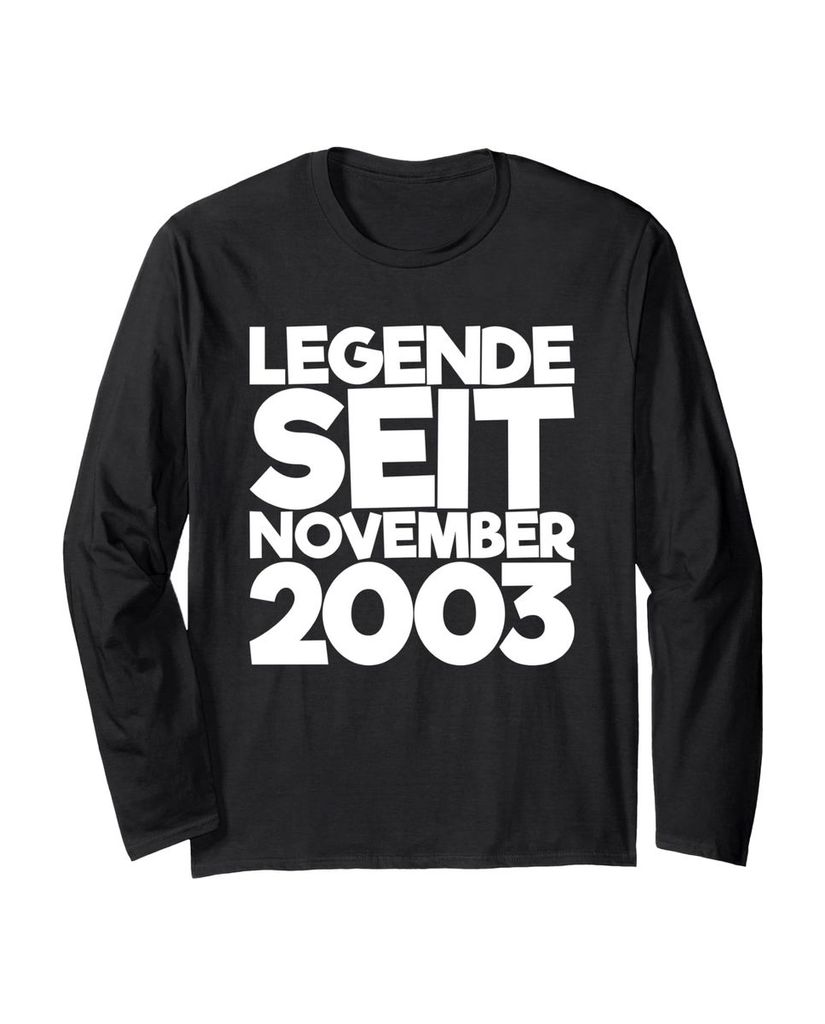 Lustiger Langarmshirt „Legende Seit November 2003“ | lustige-tshirts.de