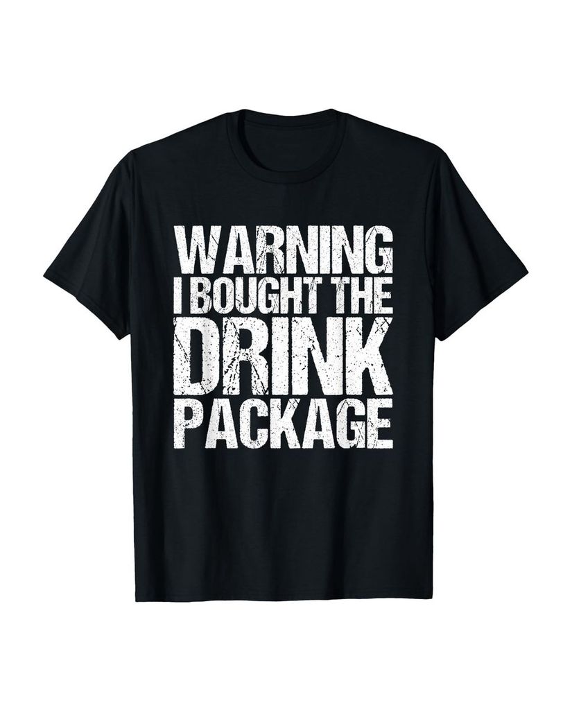 Lustiger T-Shirt „Warnung: Ich kaufte das Getränkepaket“ | lustige-tshirts.de