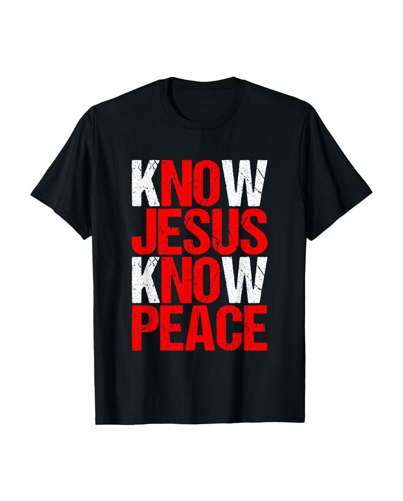 Lustiger T-Shirt „Christlicher Jesus Bibelvers Know Jesus“ | lustige-tshirts.de