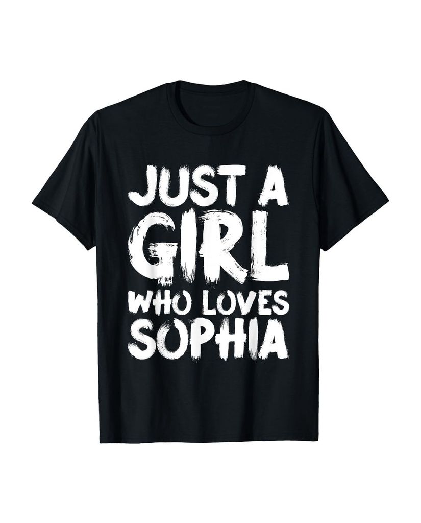Lustiger T-Shirt „Nur ein Mädchen, das Sophia liebt“ | lustige-tshirts.de