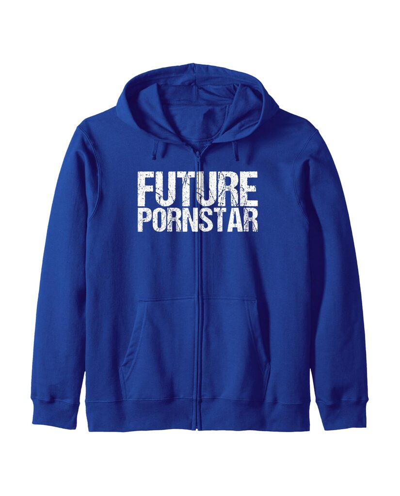 Sweatjacke „Future Pornstar“ mit Reißverschluss – Ansicht 5