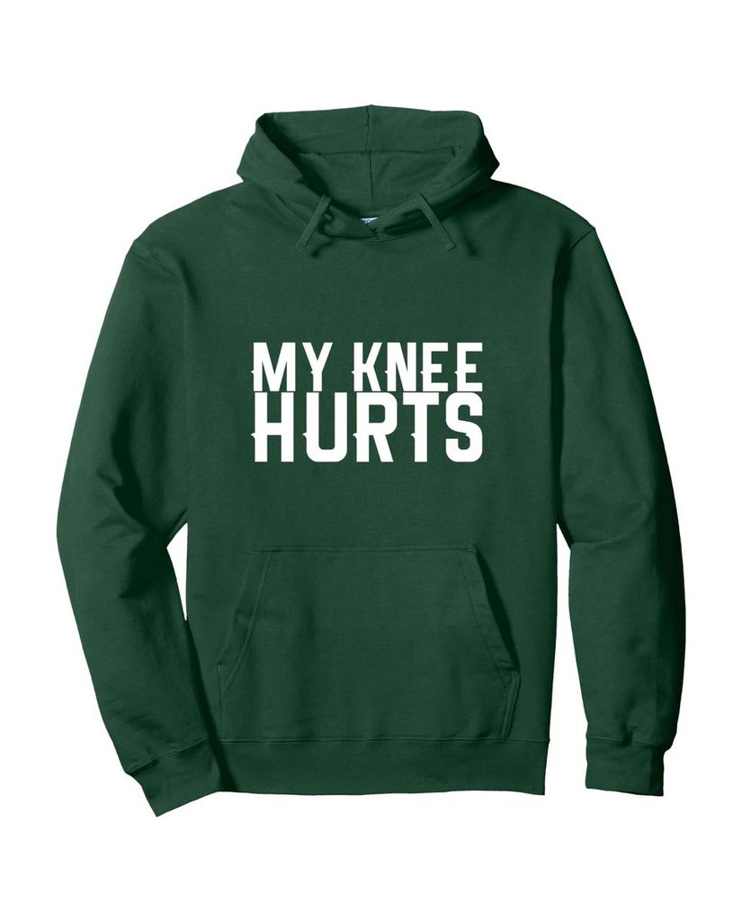 Humorvoller Geburtstags Hoodie „My Knee Hurts“ – Ansicht 13