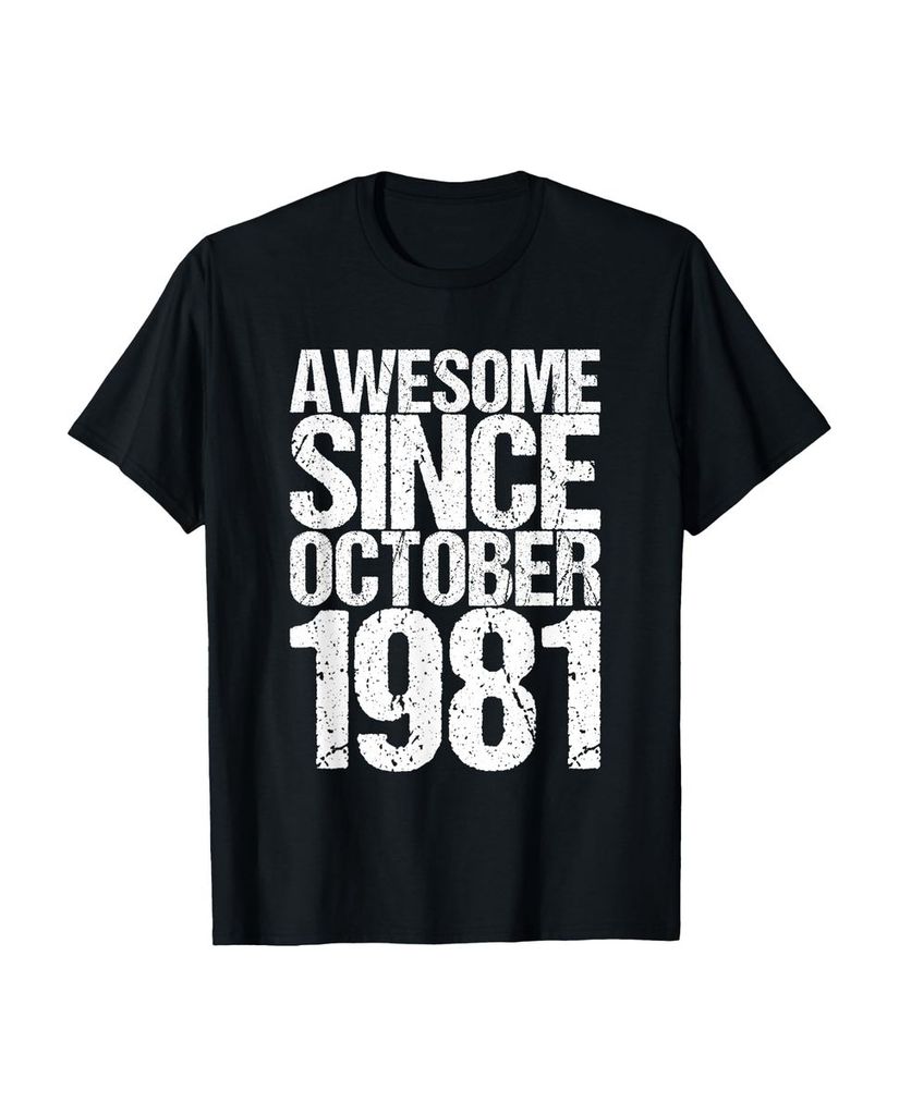 Lustiger T-Shirt „Seit Oktober 1981 fantastisch“ | lustige-tshirts.de