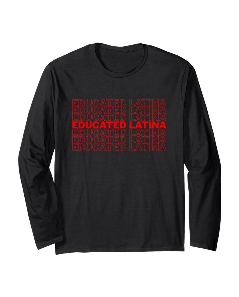 Lustiger Langarmshirt „Gebildete Latina“ | lustige-tshirts.de