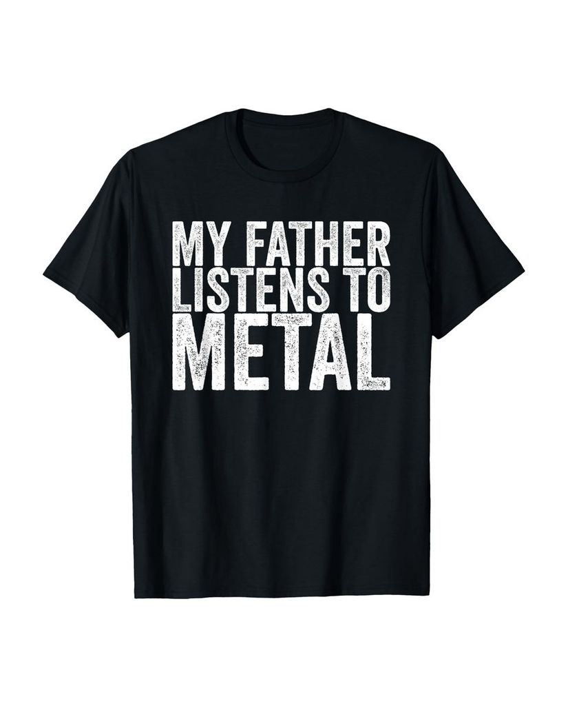 Lustiger T-Shirt „Mein Vater hört auf Metal“ | lustige-tshirts.de