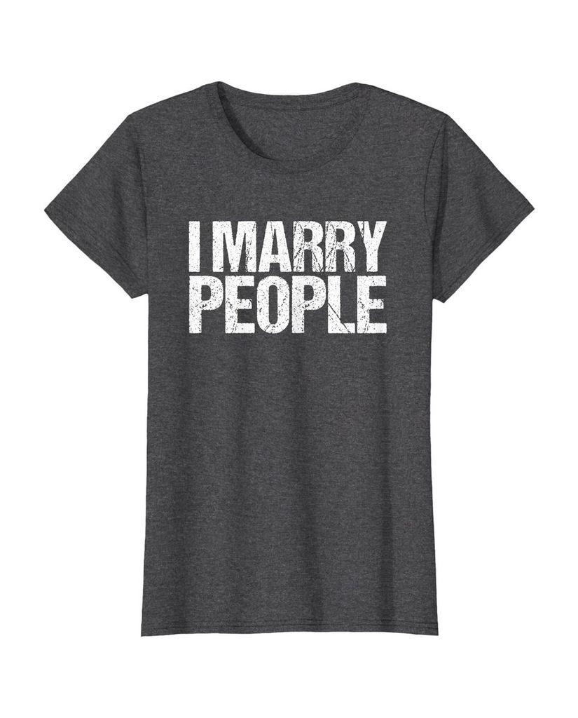 Lustiges Geburtstags T-Shirt „I Marry People“ – Ansicht 16