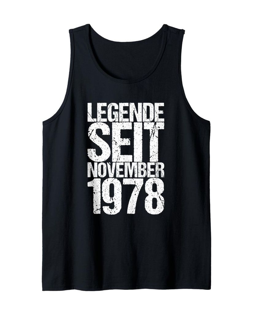 Lustiger Tank Top „Legende Seit November 1978“ | lustige-tshirts.de