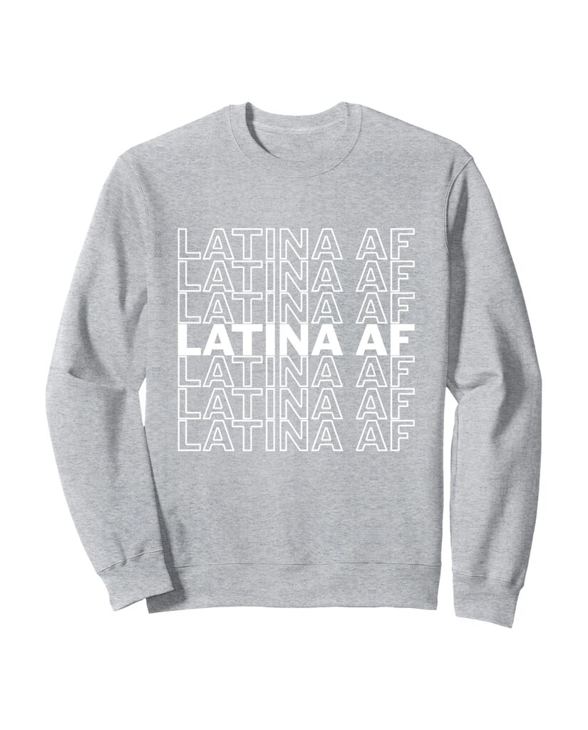 Selbstbewusstes Sweatshirt „Latina Af“ – Ansicht 4