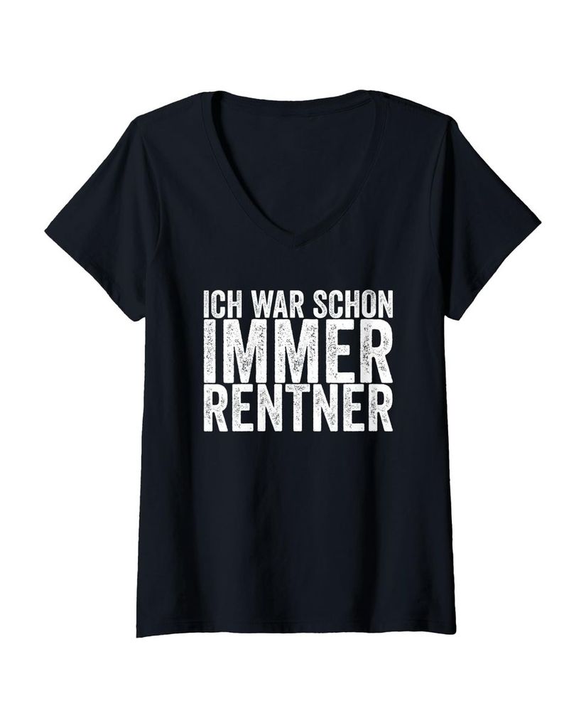 Lustiger T-Shirt mit V-Ausschnitt „Ich War Schon Immer“ | lustige-tshirts.de