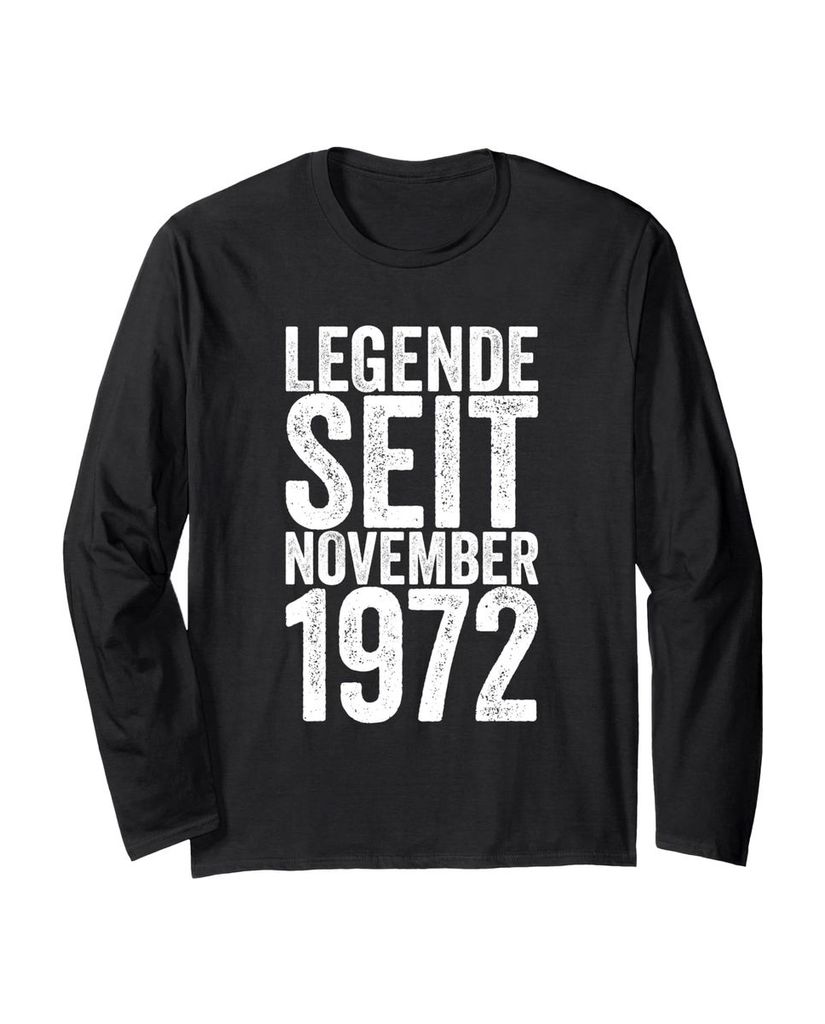 Lustiger Langarmshirt „Legende Seit November 1972“ | lustige-tshirts.de