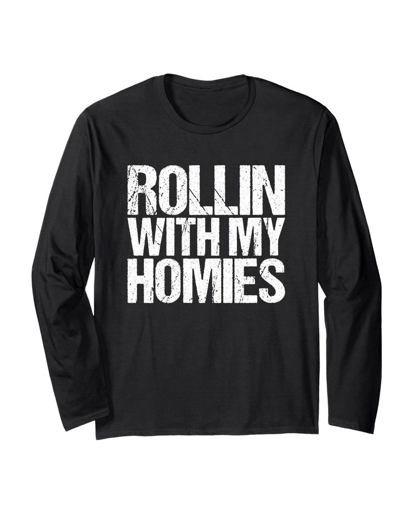 Lustiger Langarmshirt „Rollin' mit meinen Homies“ | lustige-tshirts.de