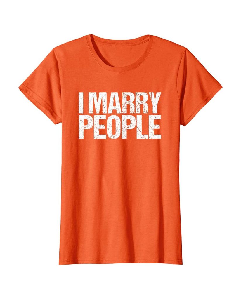 Lustiges Geburtstags T-Shirt „I Marry People“ – Ansicht 38