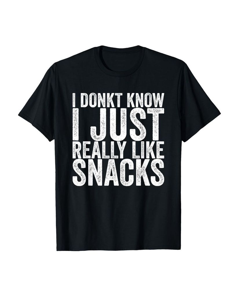 Lustiger T-Shirt „Ich weiß nicht dass ich Snacks einfach“ | lustige-tshirts.de