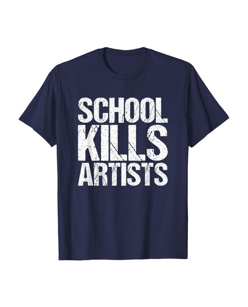 Humorvolles T-Shirt „School Kills Artists“ – Ansicht 22