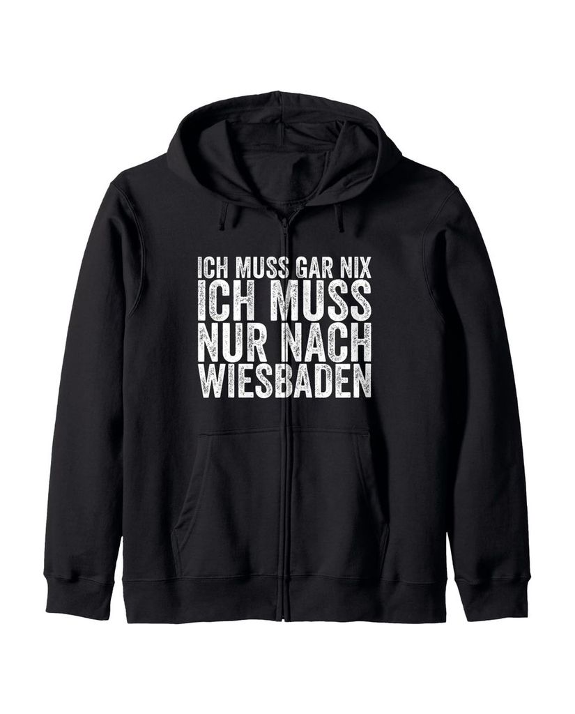 Lustiger Kapuzenjacke „Ich Muss Gar Nix Ich Muss Nur Nach“ | lustige-tshirts.de
