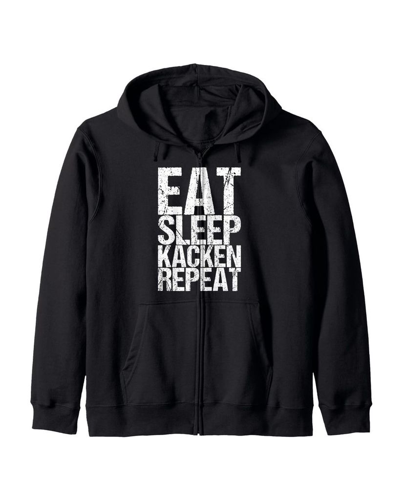 Lustiger Kapuzenjacke „Eat Sleep Kacken Repeat“ | lustige-tshirts.de
