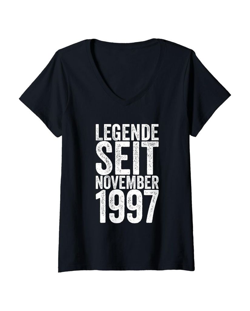 Lustiger T-Shirt mit V-Ausschnitt „Legende Seit November 1997“ | lustige-tshirts.de