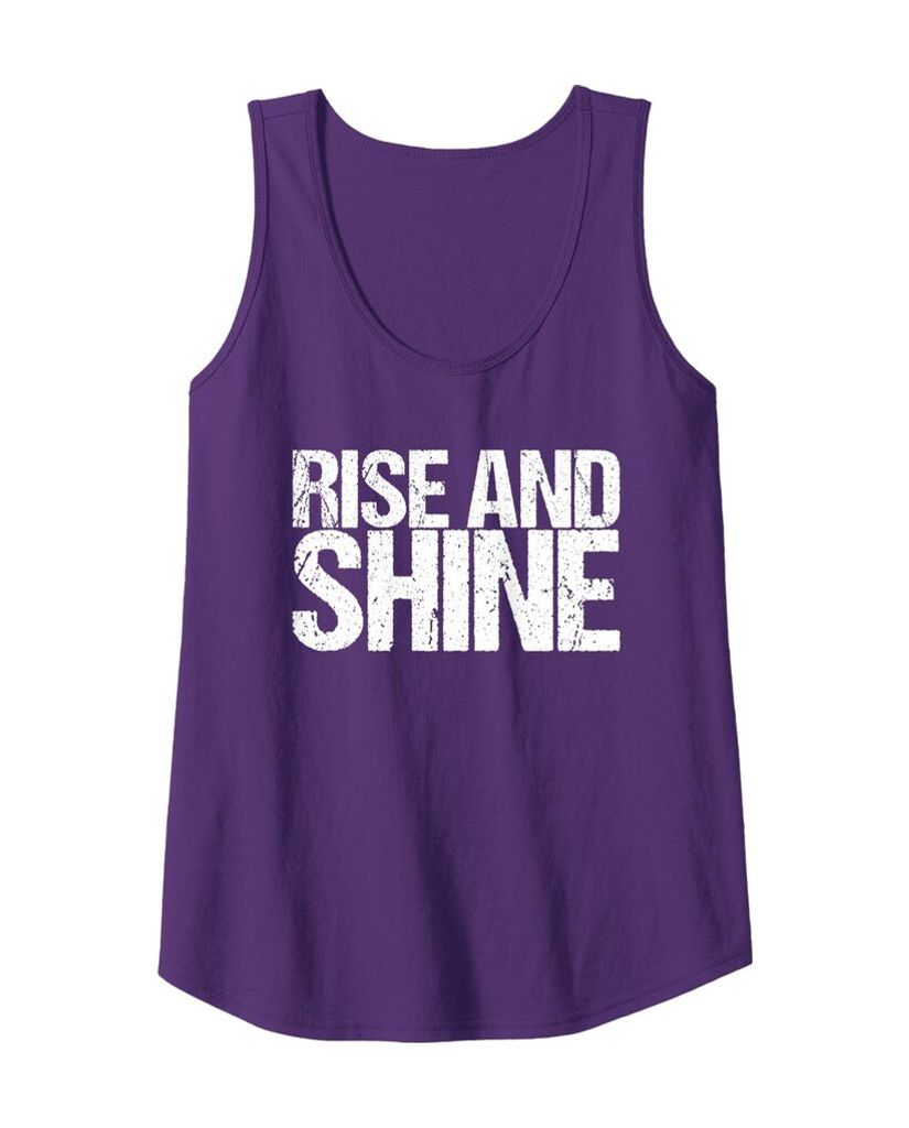 Lustiges Kaffee Tanktop „Rise And Shine“ – Ansicht 4