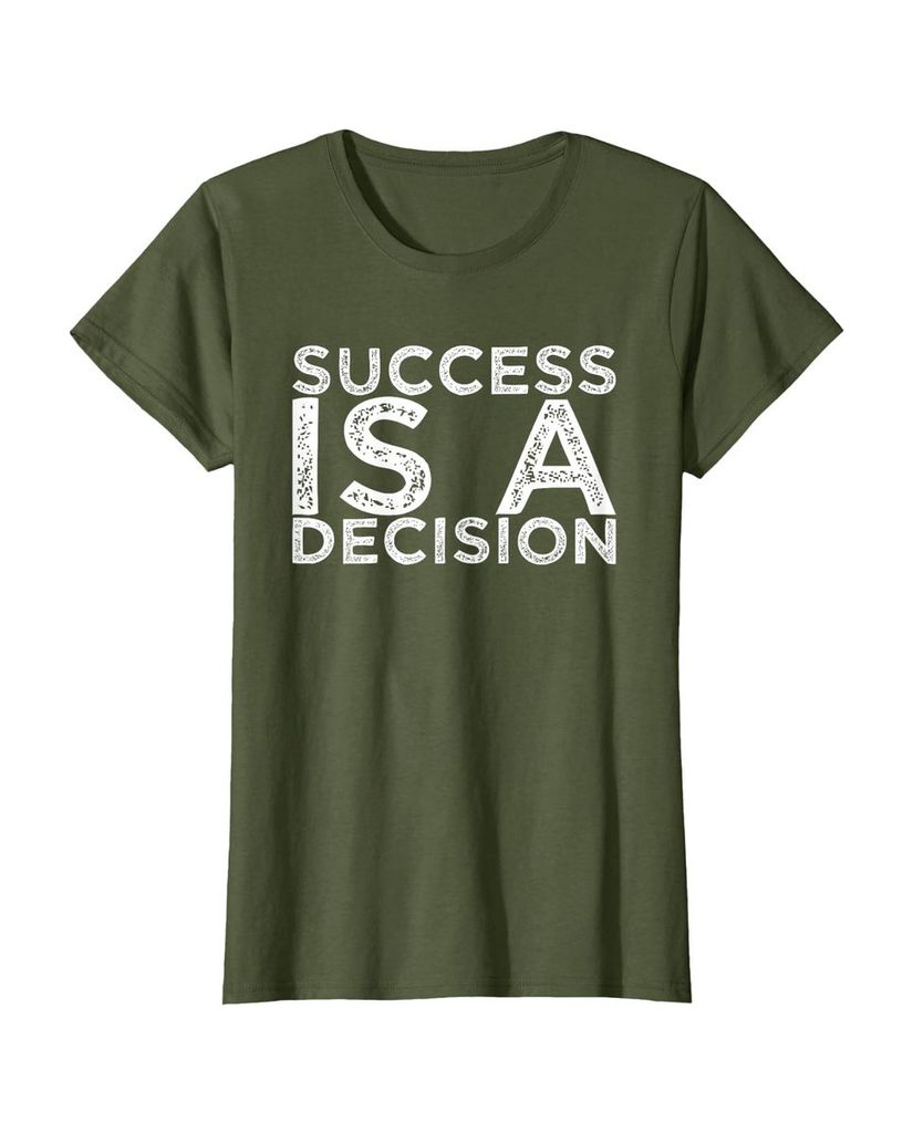 Witziges Sprüche T-Shirt „Success is a Decision“ – Ansicht 21