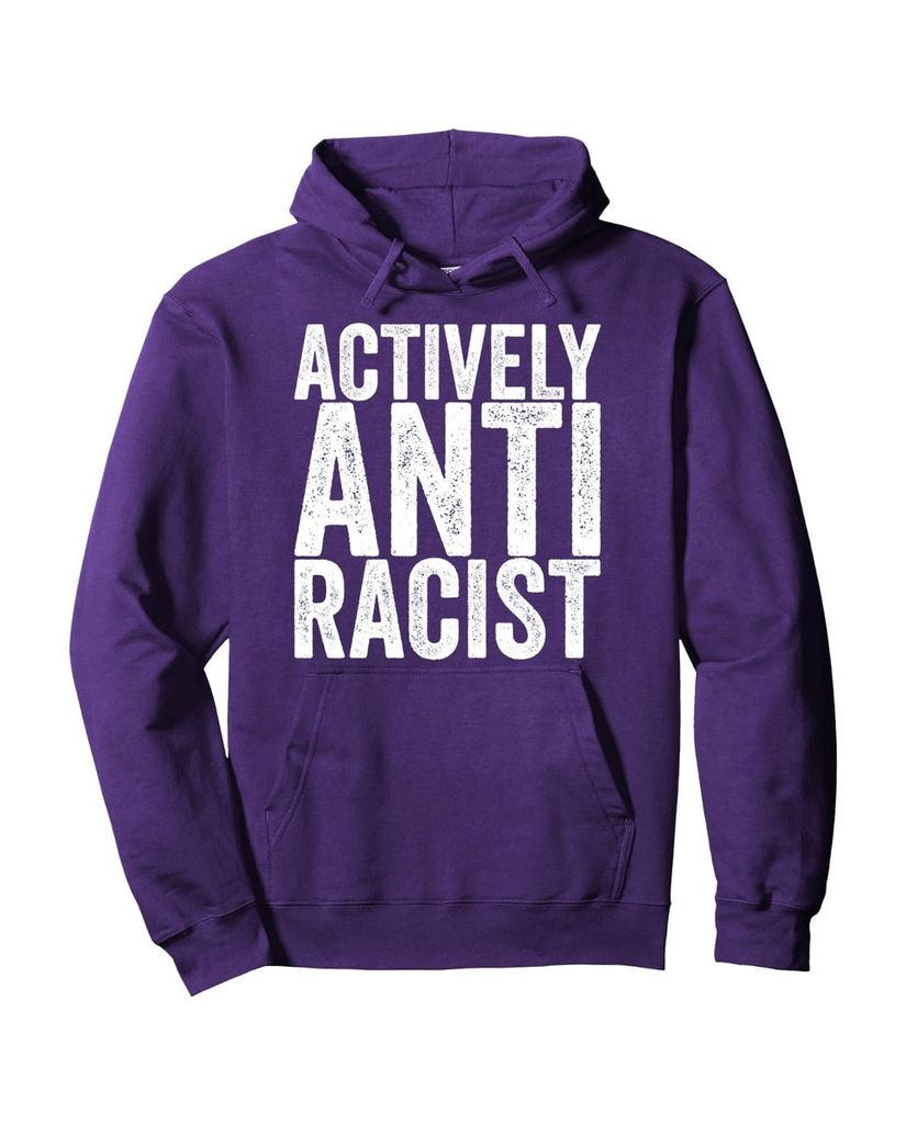 Lustiger Herbst Hoodie „Actively Anti Racist“ – Ansicht 11