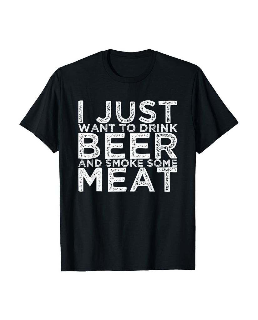 Lustiger T-Shirt „Ich will nur Bier trinken und etwas“ | lustige-tshirts.de