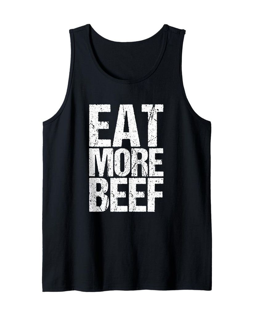 Lustiger Tank Top „Eat More Beef Lustig“ | lustige-tshirts.de