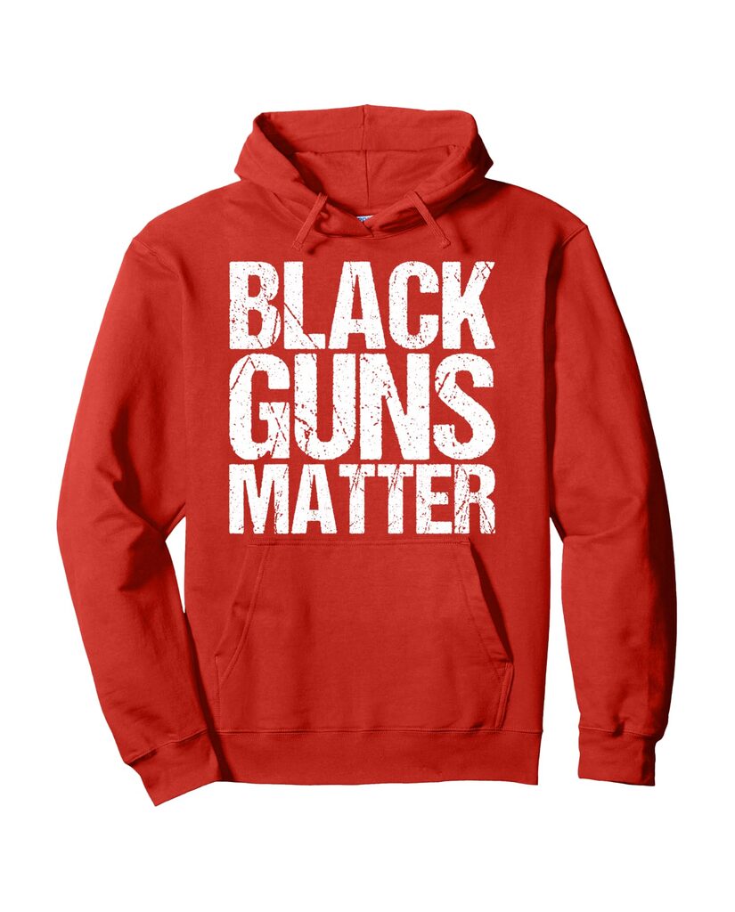 Lustiger Sprüche Hoodie „Black Guns Matter“ – Ansicht 3