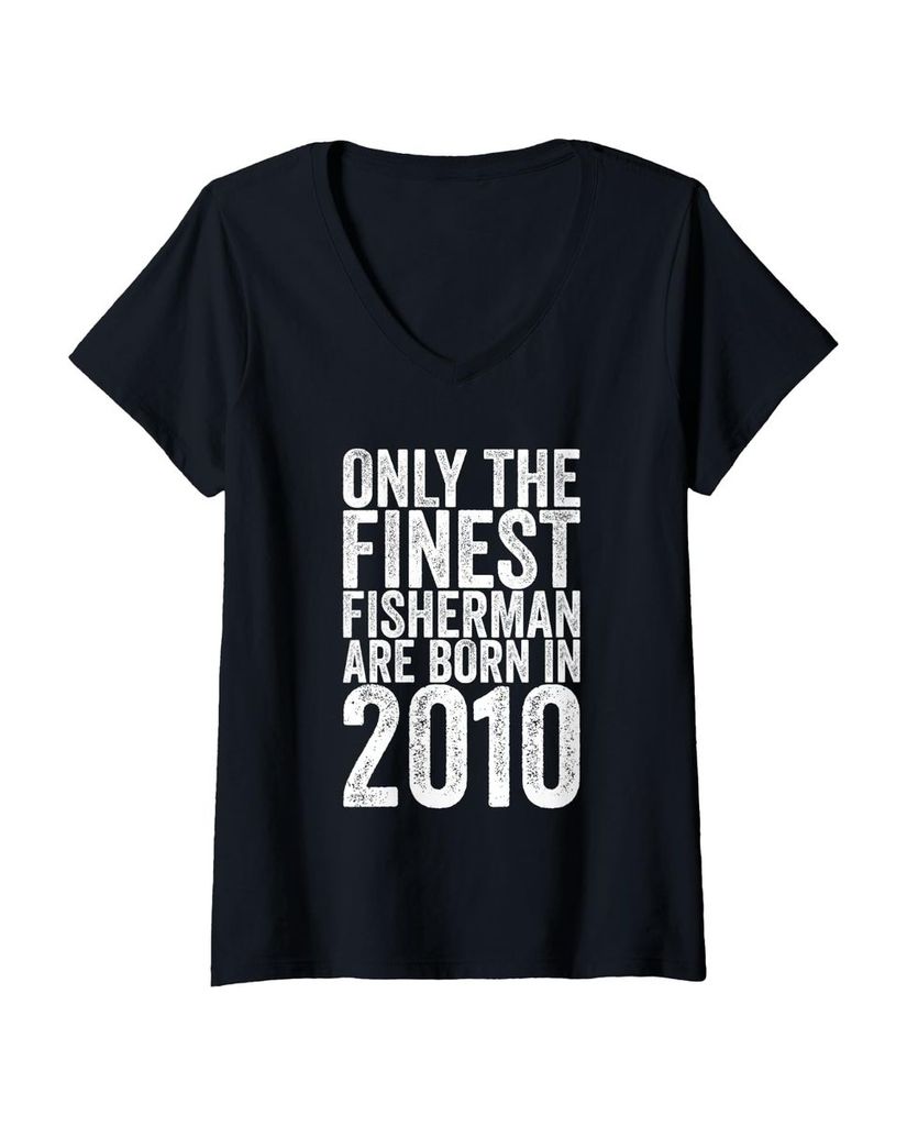 Lustiger T-Shirt mit V-Ausschnitt „11 Jahre alt 2010 Lustiges“ | lustige-tshirts.de