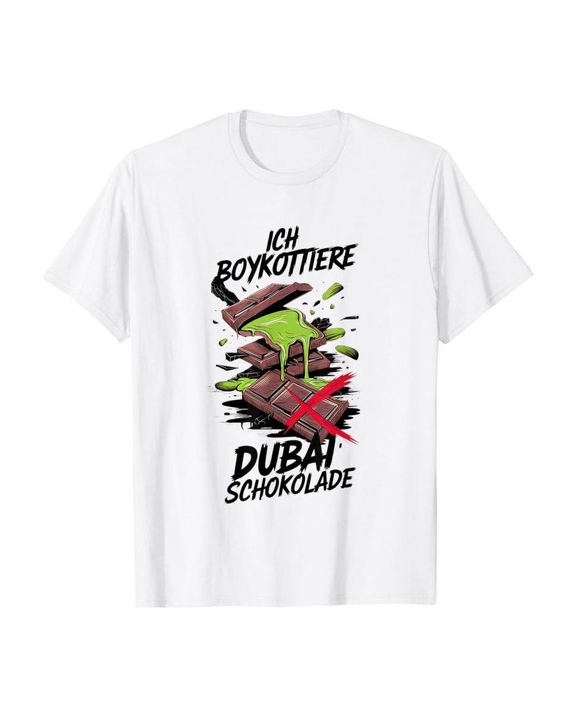 Lustiger T-Shirt „Ich boykottiere Dubai Schokolade“ | lustige-tshirts.de