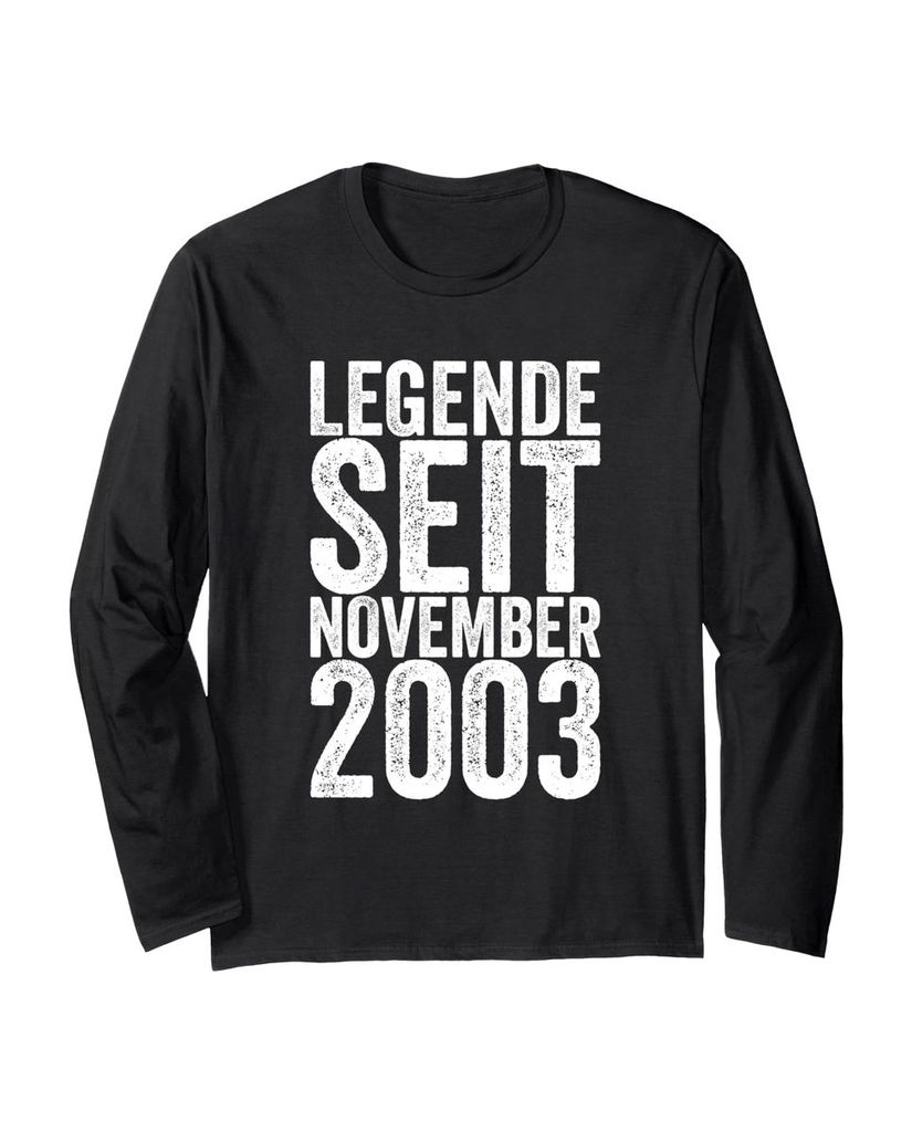 Lustiger Langarmshirt „Legende Seit November 2003“ | lustige-tshirts.de