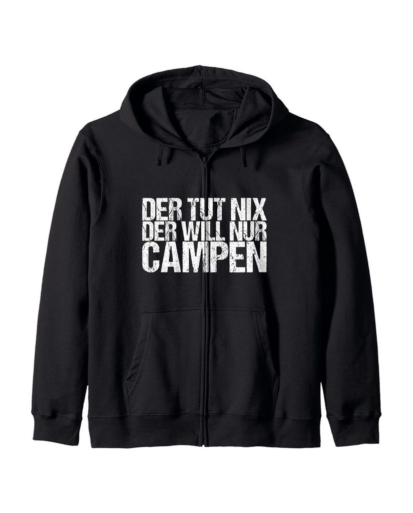 Lustiger Kapuzenjacke „Der Tut Nix Der Will Nur Campen“ | lustige-tshirts.de