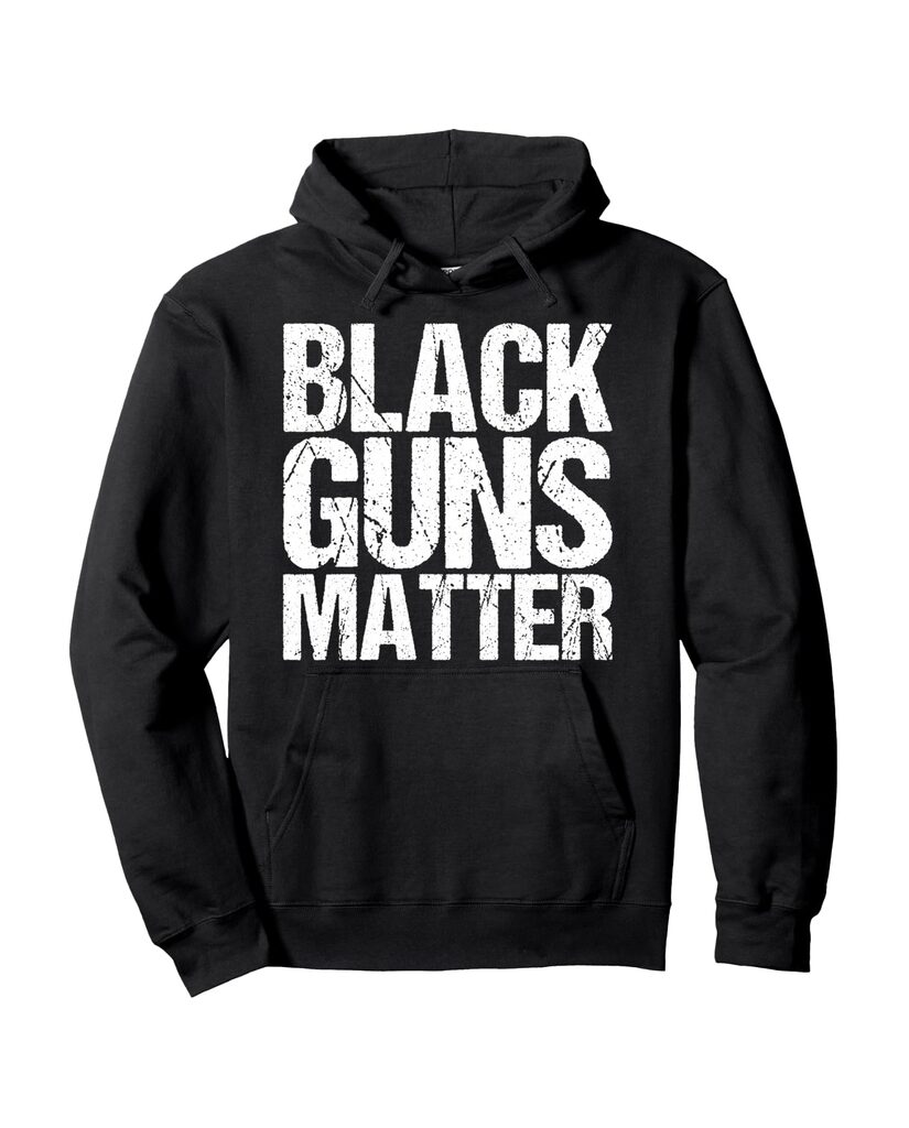 Lustiger Sprüche Hoodie „Black Guns Matter“ – Ansicht 2