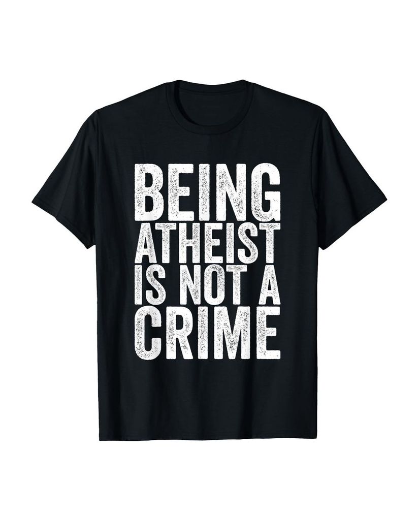 Lustiger T-Shirt „Atheist zu sein ist kein Verbrechen“ | lustige-tshirts.de