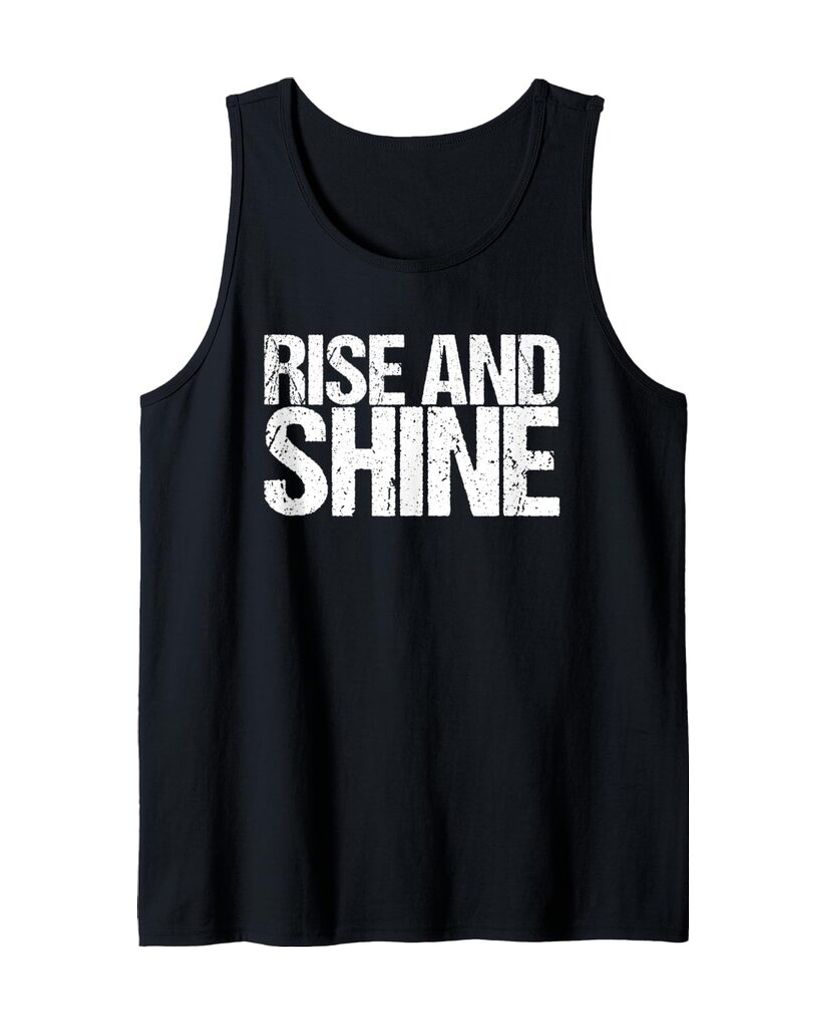 Lustiges Kaffee Tanktop „Rise And Shine“ – Ansicht 2