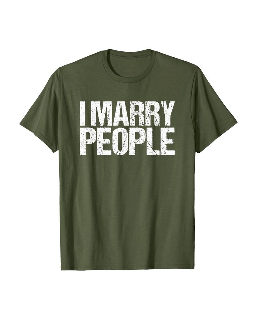 Lustiges Geburtstags T-Shirt „I Marry People“ – Ansicht 14