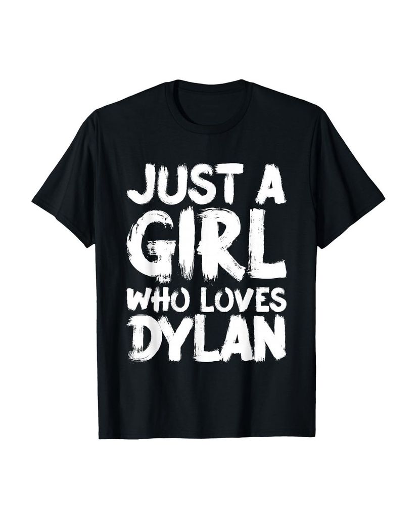 Lustiger T-Shirt „Nur ein Mädchen, das Dylan liebt“ | lustige-tshirts.de
