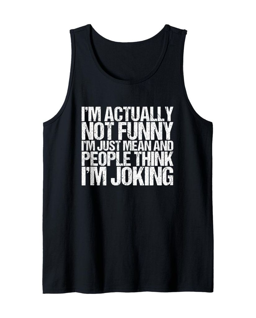 Lustiger T-Shirt „I'm Actically Not Funny I'm Just Mean“ | lustige-tshirts.de