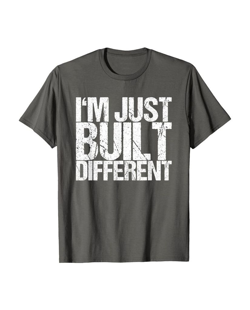 Spruchshirt „Ich bin gerade anders gebaut“ mit trockenem Baustellen-Humor – Ansicht 3
