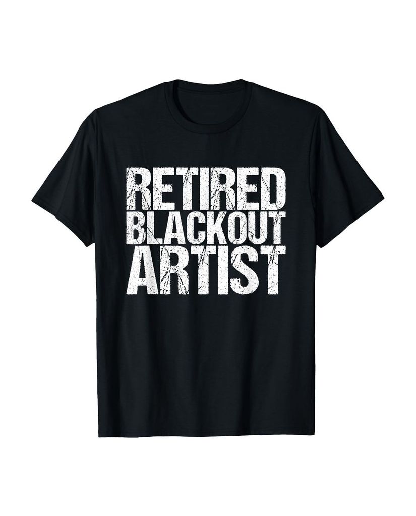 Lustiger T-Shirt „Blackout-Künstler im Ruhestand“ | lustige-tshirts.de