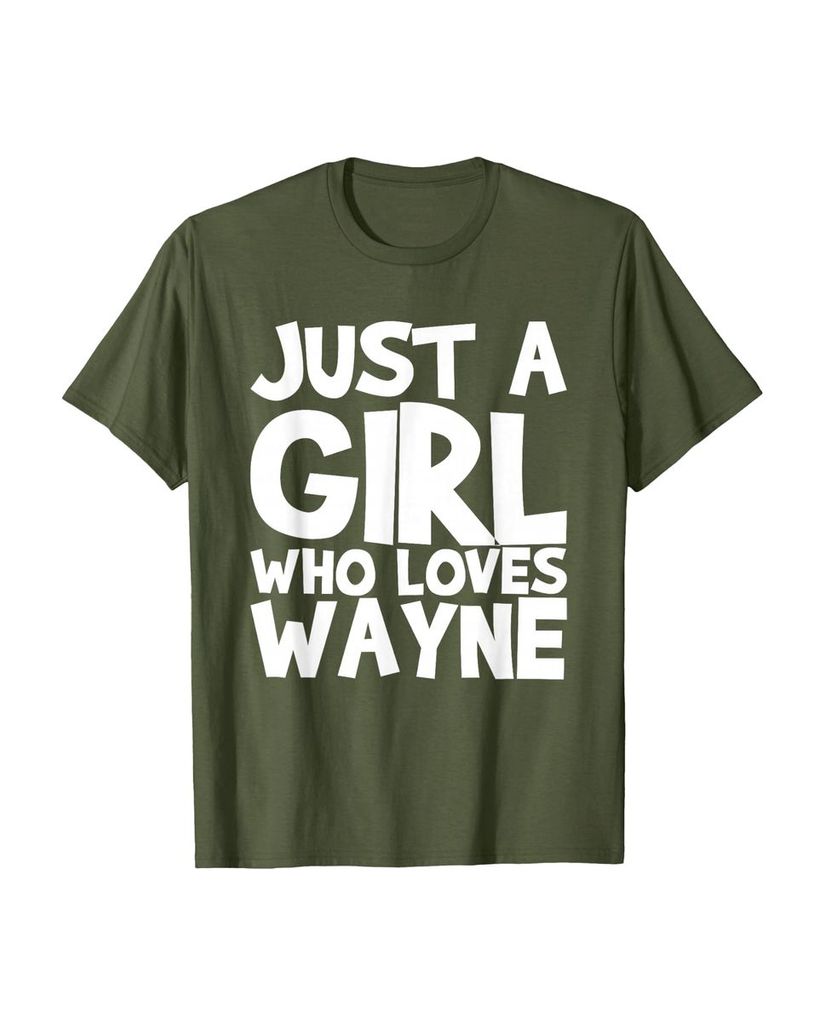 Sag einfach, wen du liebst: T-Shirt „Nur ein Mädchen das Wayne liebt“ – Ansicht 12