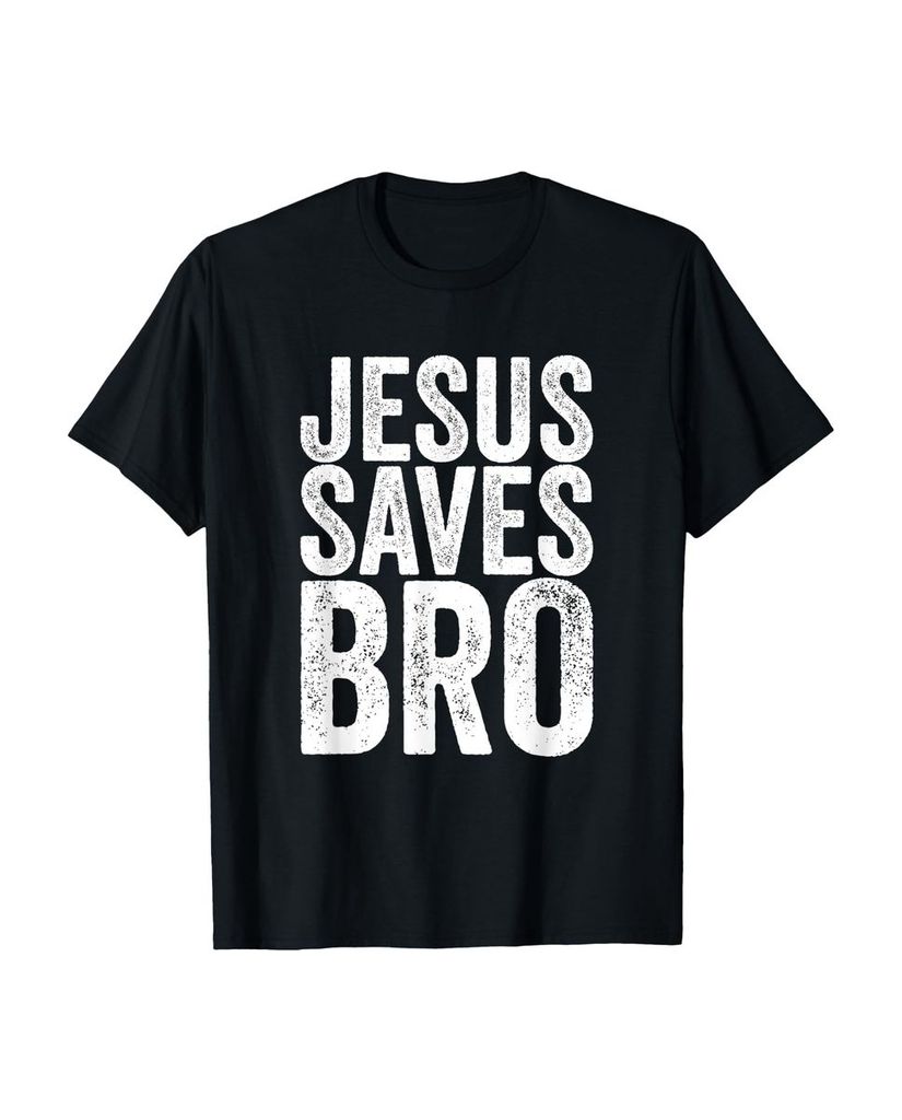 Lustiger T-Shirt „Jesus Saves Bro Christliche Religion“ | lustige-tshirts.de