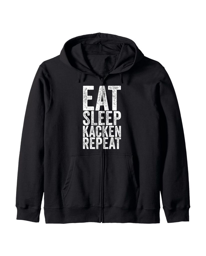Lustiger Kapuzenjacke „Eat Sleep Kacken Repeat“ | lustige-tshirts.de