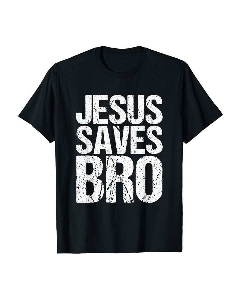Lustiger T-Shirt „Jesus Saves Bro Christliche Religion“ | lustige-tshirts.de