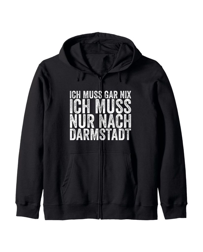 Lustiger Kapuzenjacke „Ich Muss Gar Nix Ich Muss Nur Nach“ | lustige-tshirts.de