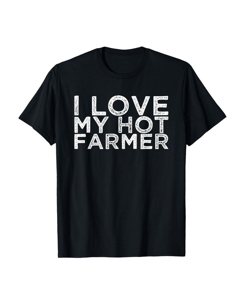 Lustiger T-Shirt „Ich liebe meinen heißen Farmer“ | lustige-tshirts.de