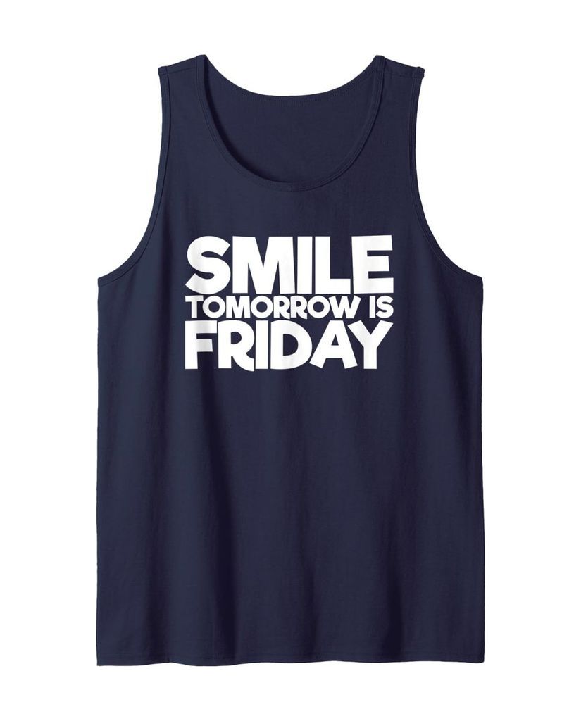 Humorvolles Tanktop „Smile Tomorrow is Friday“ – Ansicht 9