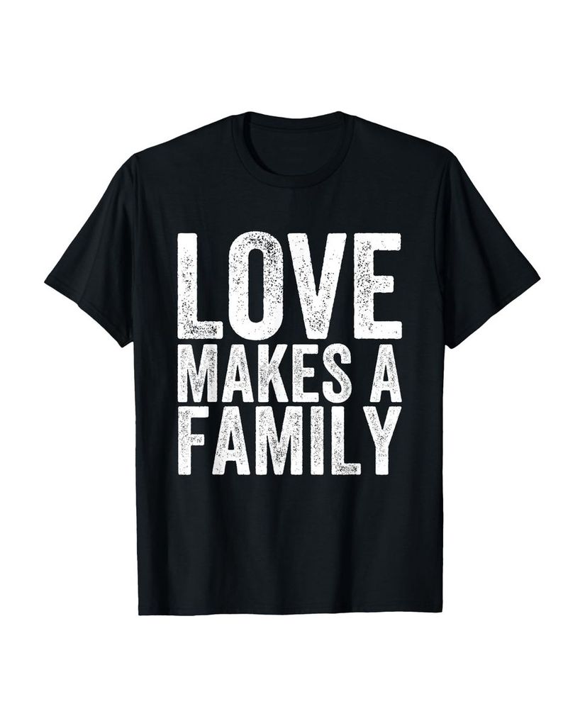 Lustiger T-Shirt „Love Makes A Family Adoptive Vater“ | lustige-tshirts.de
